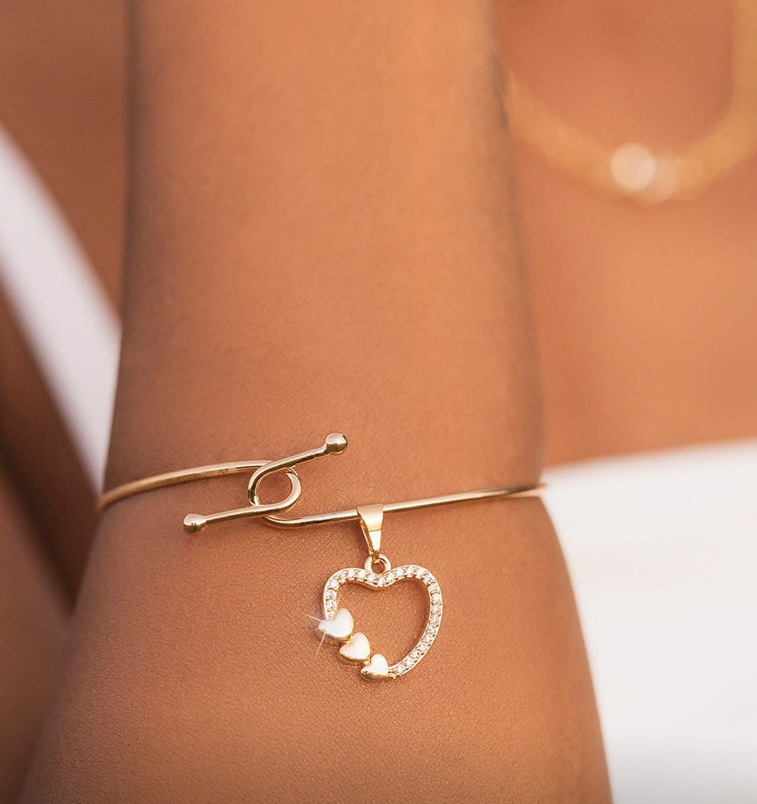 Bracelete Pingente Coração